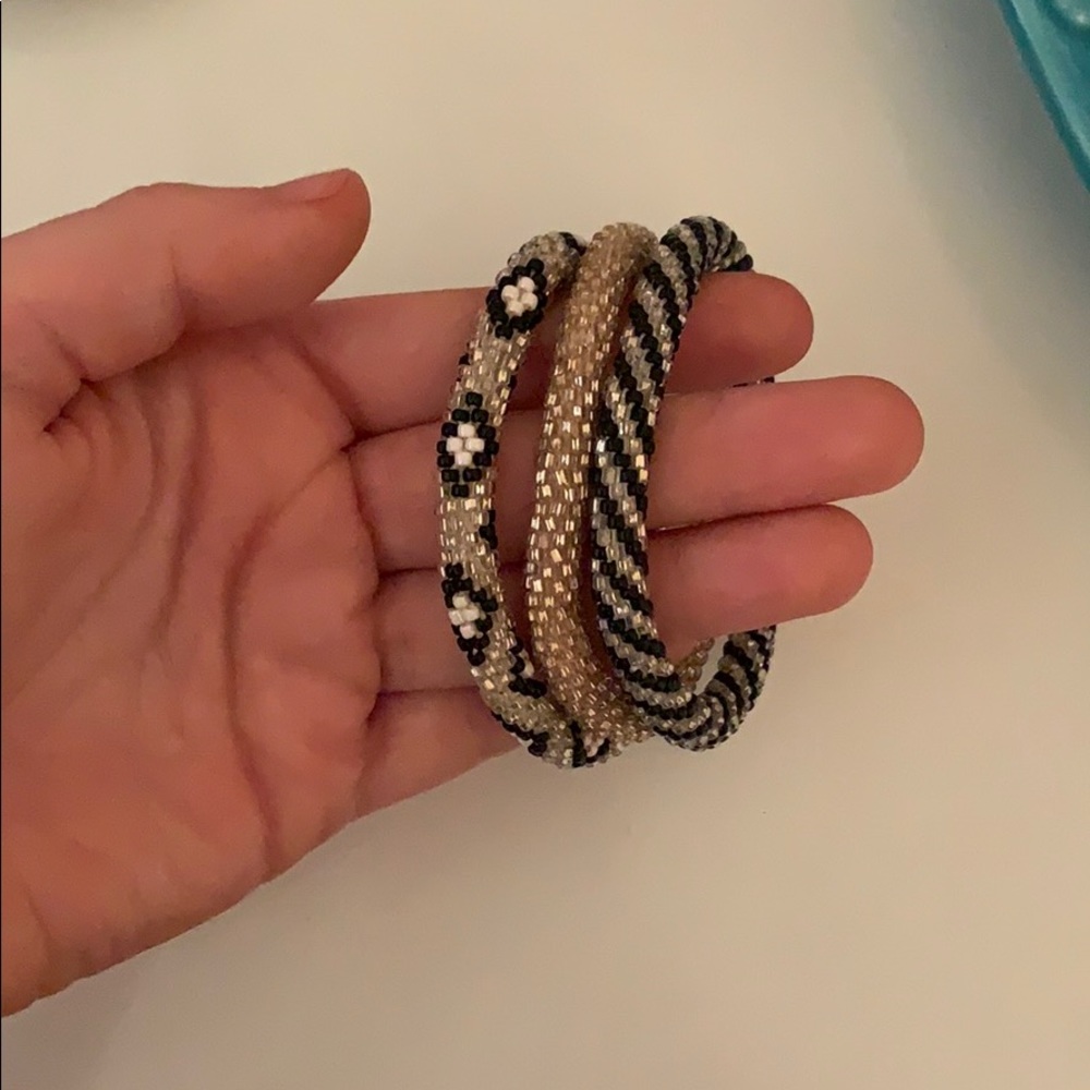 Lily and Laura stacking bracelets
